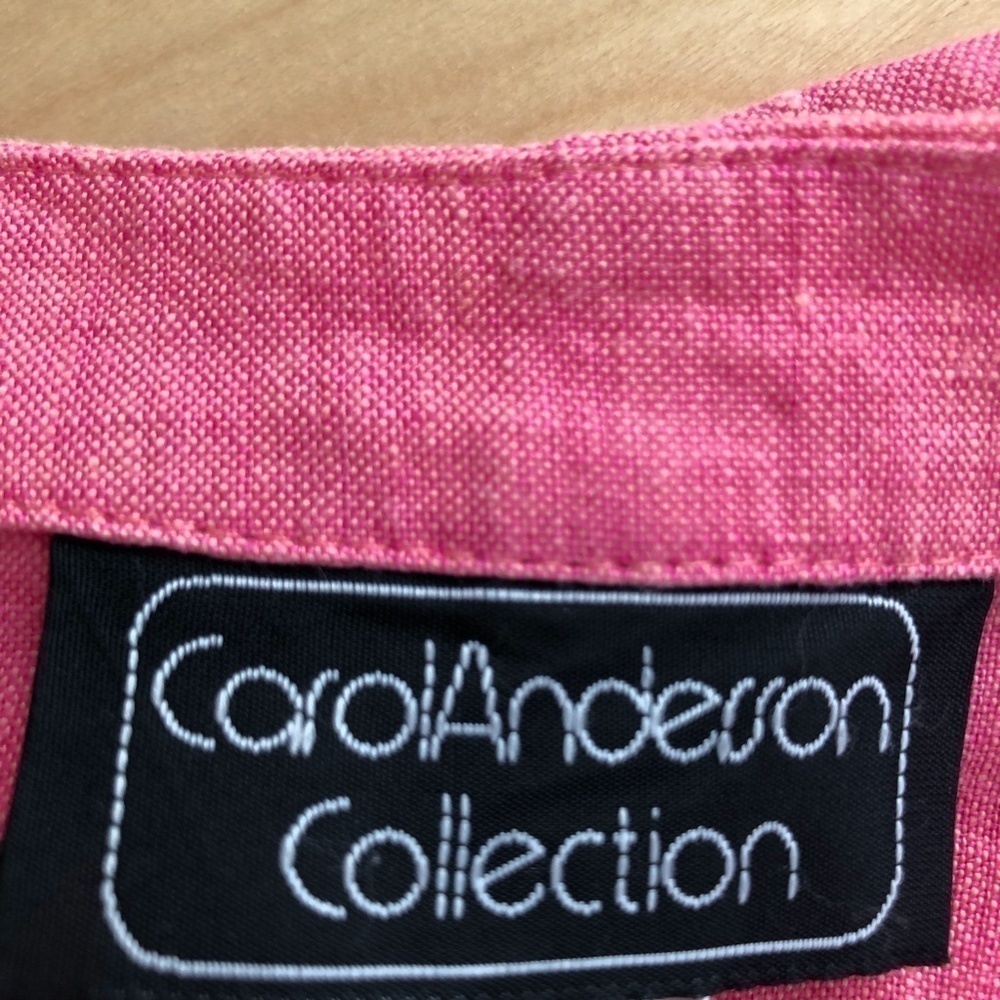 Carol Anderson Collection Linen Blouse Women's size M Short Sleeve Boxy NEW - Picture 2 of 12